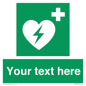 SX5222: Custom Defibrillator Sign