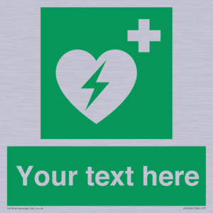 SX5222: Custom Defibrillator Sign