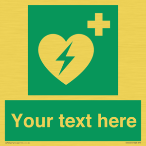 SX5222: Custom Defibrillator Sign