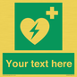 SX5222: Custom Defibrillator Sign