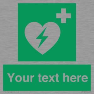 SX5222: Custom Defibrillator Sign