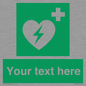 SX5222: Custom Defibrillator Sign