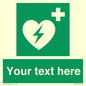 SX5222: Custom Defibrillator Sign