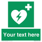 SX5222: Custom Defibrillator Sign