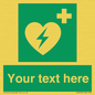 SX5222: Custom Defibrillator Sign