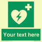 SX5222: Custom Defibrillator Sign