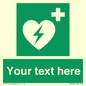 SX5222: Custom Defibrillator Sign