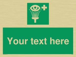 SX5226: Custom Eye Wash Station Sign