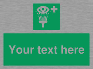 SX5226: Custom Eye Wash Station Sign