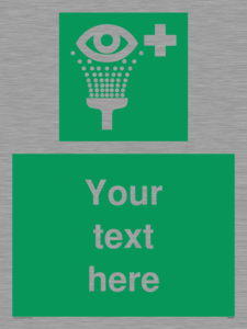 SX5226: Custom Eye Wash Station Sign