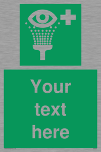 SX5226: Custom Eye Wash Station Sign