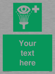 SX5226: Custom Eye Wash Station Sign