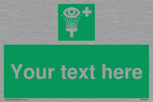 SX5226: Custom Eye Wash Station Sign