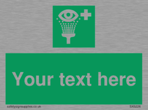 SX5226: Custom Eye Wash Station Sign