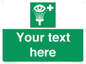 SX5226: Custom Eye Wash Station Sign