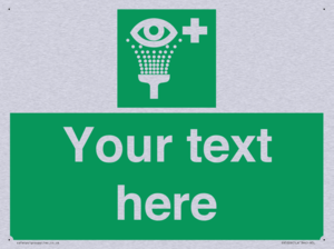 SX5226: Custom Eye Wash Station Sign