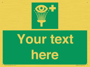 SX5226: Custom Eye Wash Station Sign