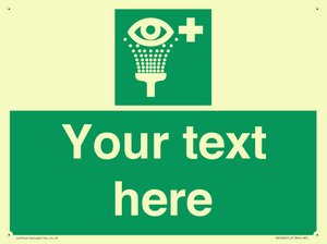 SX5226: Custom Eye Wash Station Sign