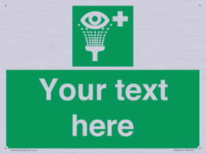 SX5226: Custom Eye Wash Station Sign