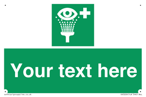 SX5226: Custom Eye Wash Station Sign