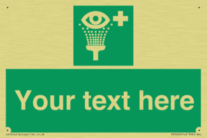 SX5226: Custom Eye Wash Station Sign