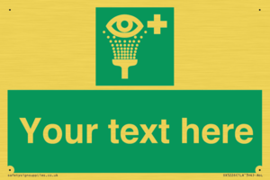 SX5226: Custom Eye Wash Station Sign