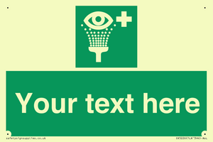 SX5226: Custom Eye Wash Station Sign