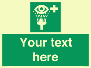 SX5226: Custom Eye Wash Station Sign