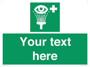 SX5226: Custom Eye Wash Station Sign