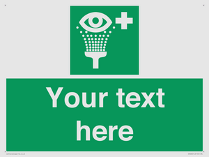 SX5226: Custom Eye Wash Station Sign