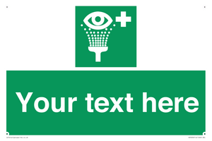 SX5226: Custom Eye Wash Station Sign