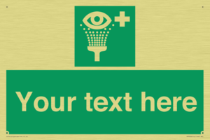 SX5226: Custom Eye Wash Station Sign