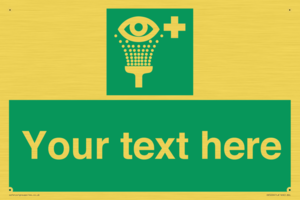 SX5226: Custom Eye Wash Station Sign