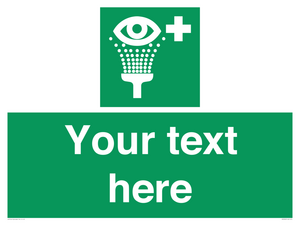 SX5226: Custom Eye Wash Station Sign