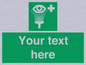SX5226: Custom Eye Wash Station Sign