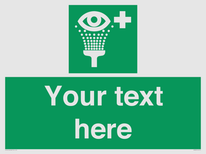 SX5226: Custom Eye Wash Station Sign