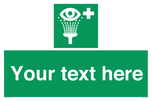 SX5226: Custom Eye Wash Station Sign