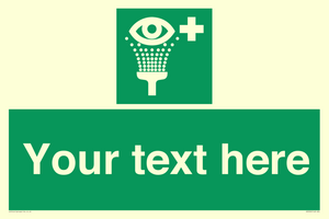 SX5226: Custom Eye Wash Station Sign