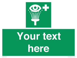 SX5226: Custom Eye Wash Station Sign