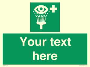 SX5226: Custom Eye Wash Station Sign