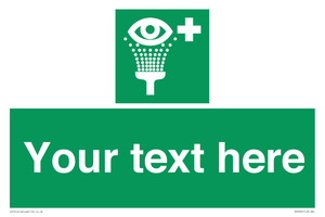 SX5226: Custom Eye Wash Station Sign