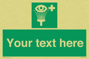 SX5226: Custom Eye Wash Station Sign