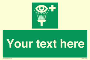 SX5226: Custom Eye Wash Station Sign