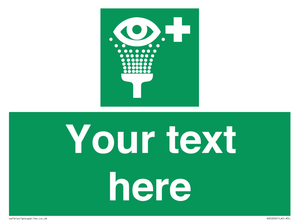 SX5226: Custom Eye Wash Station Sign
