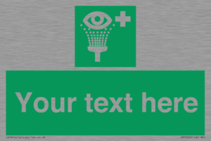 SX5226: Custom Eye Wash Station Sign