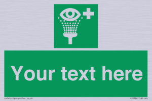 SX5226: Custom Eye Wash Station Sign