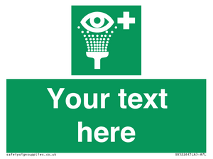 SX5226: Custom Eye Wash Station Sign
