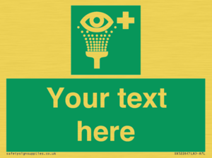 SX5226: Custom Eye Wash Station Sign