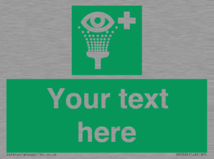 SX5226: Custom Eye Wash Station Sign