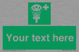 SX5226: Custom Eye Wash Station Sign